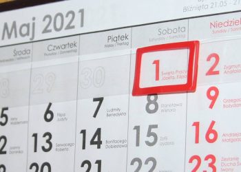1 maja Swieto Pracy kalendarz