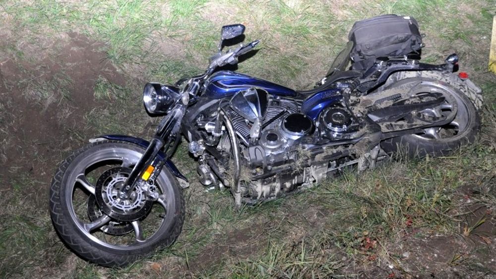 KPP Pisz wypadek motocyklisty 1