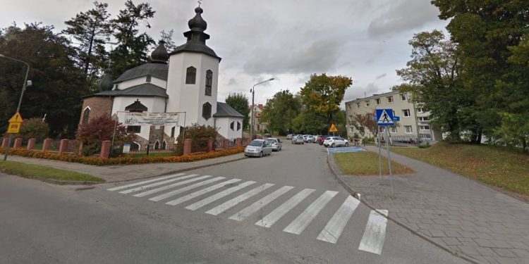 skrzyżowanie ul.Białostockiej z ul. Staszica, zdj. google maps