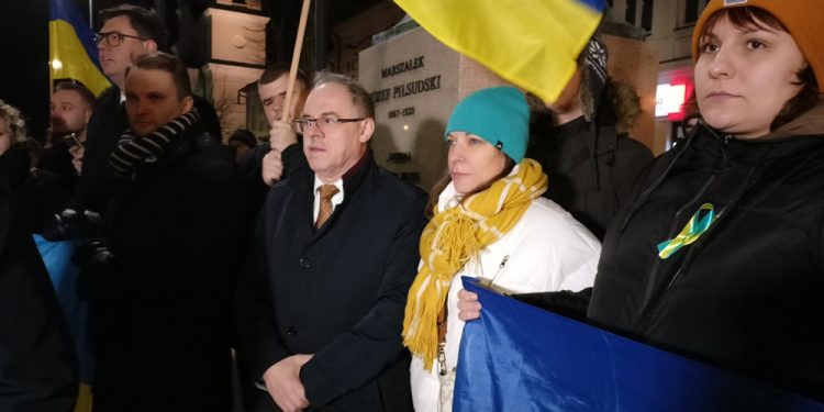 25 02 22 wiec poparcia ukrainy suwalki 1