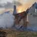 pożar domu w miejscowości Kozin, zdj. OSP Spytkowo