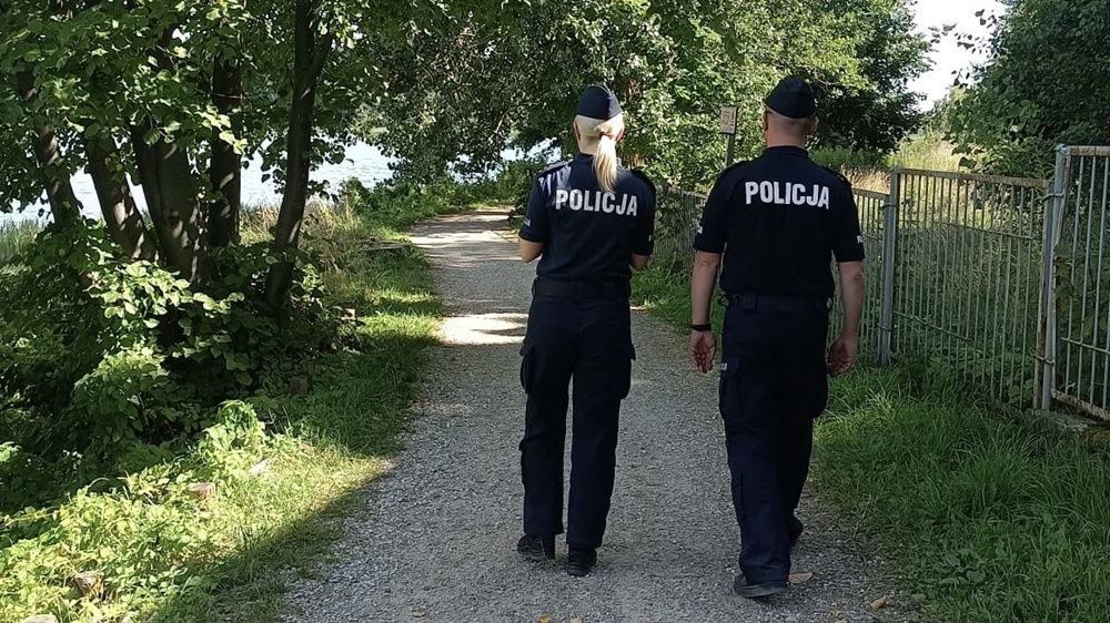 policyjny patrol zdj. KPP w Olecku