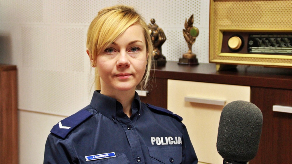 Agata Kulikowska oficer prasowy Komendy Powiatowej Policji w Elku