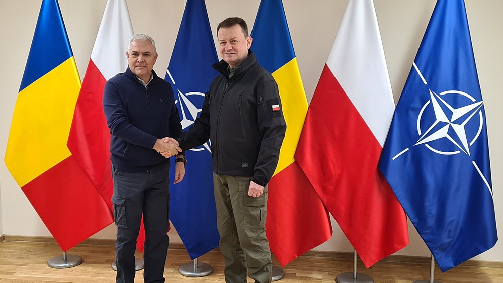 Spotkanie ministrow obrony narodowej Polski i Rumunii zdj. Twitter Ministerstwo Obrony Narodowej