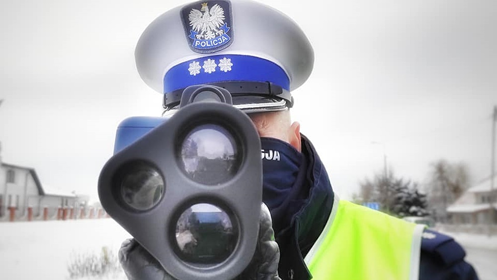 policja pomiar predkosci predkosc zdj. KPP w Grajewie