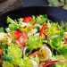 fresh salad with vegetables tomatoes red onions lettuce quail eggs healthy food diet concept vegetarian food 1