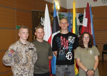 Od lewej na zdj. Nikita Nikitins, Kaur Pranno, Mateusz Ciborowski, Auksė Kriskutė