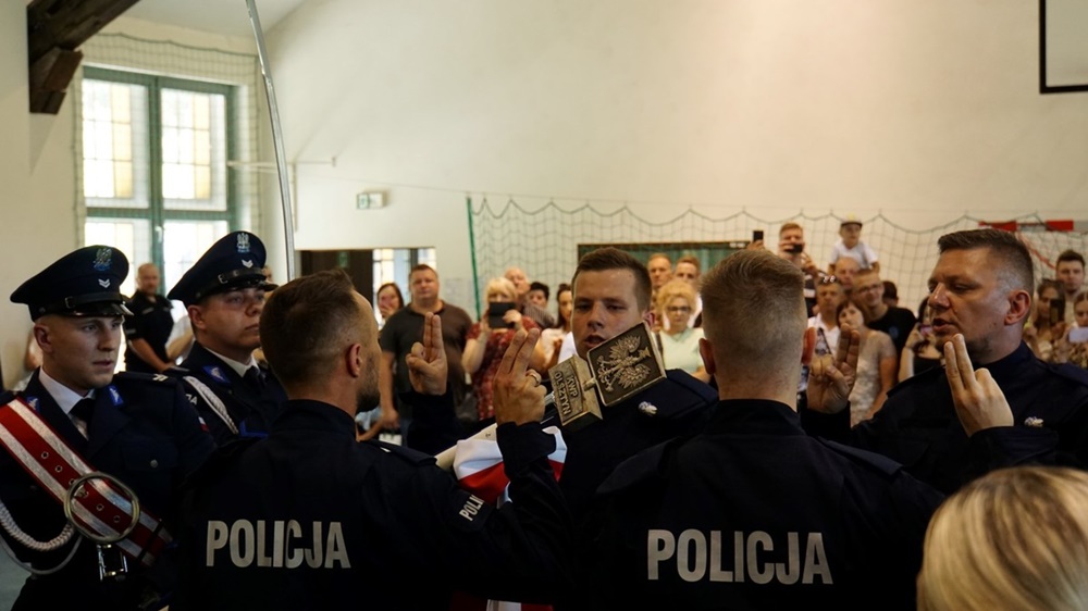 Slubowanie policjantow zdj. KWP w Olsztynie 5