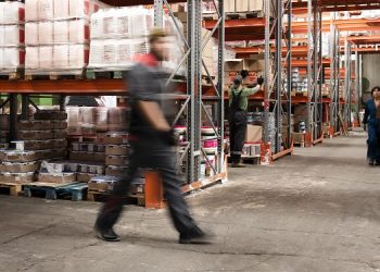 different people taking care warehouse logistics