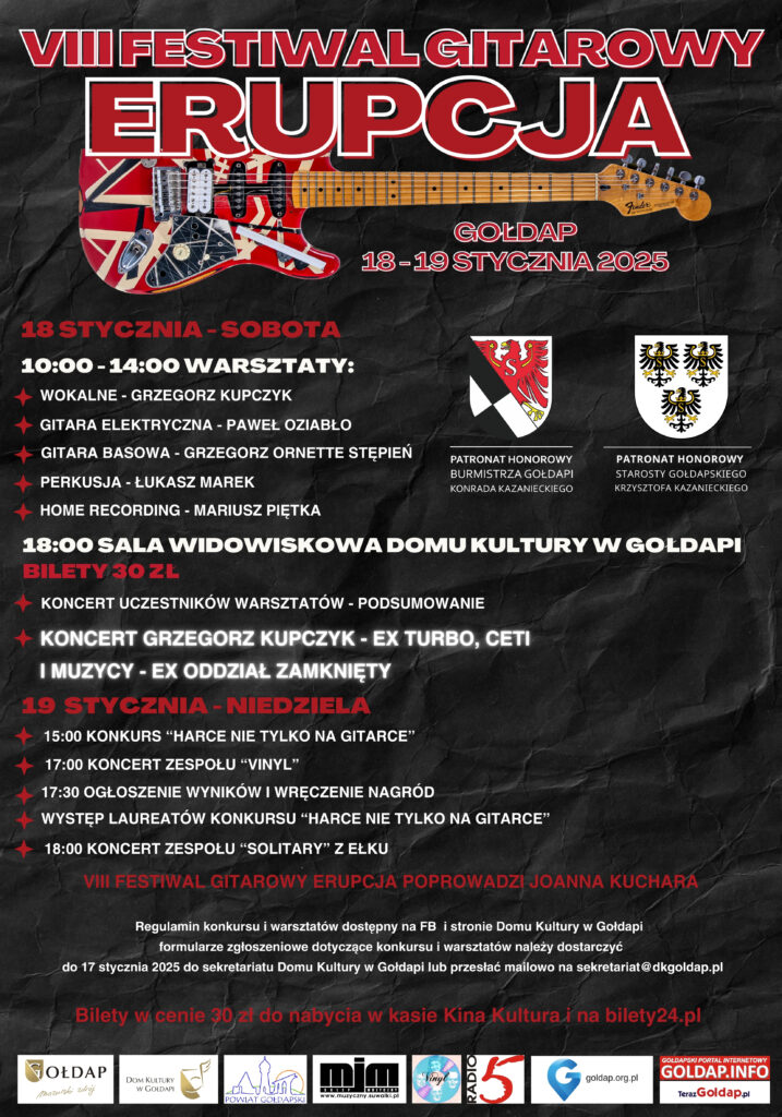 Plakat festiwal gitarowy Erupcja 2025 1 717x1024 1