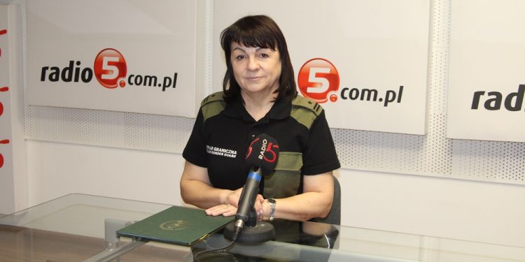 Mirosława Aleksandrowicz, rzecznik prasowy Warmińsko-Mazurskiego Oddziału Straży Granicznej/Fot. Radio 5