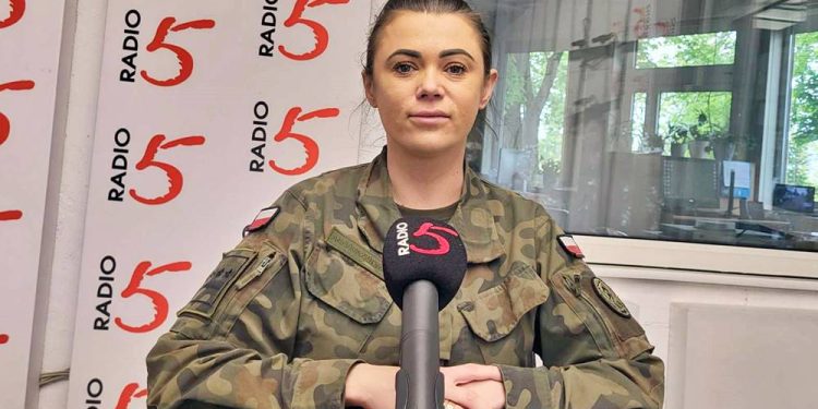 Marta Andruszkiewicz oficer prasowa 14. Pulku Przeciwpancernego w Suwalkach