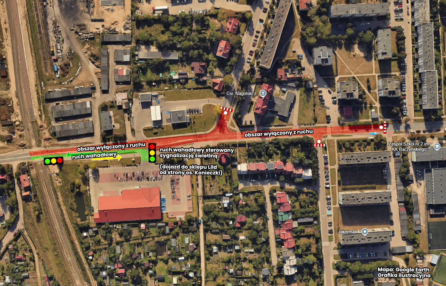 Zamykają kolejny fragment remontowanej ul. Sikorskiego 2 519037593 1440822370494379 8002875413243221973 n