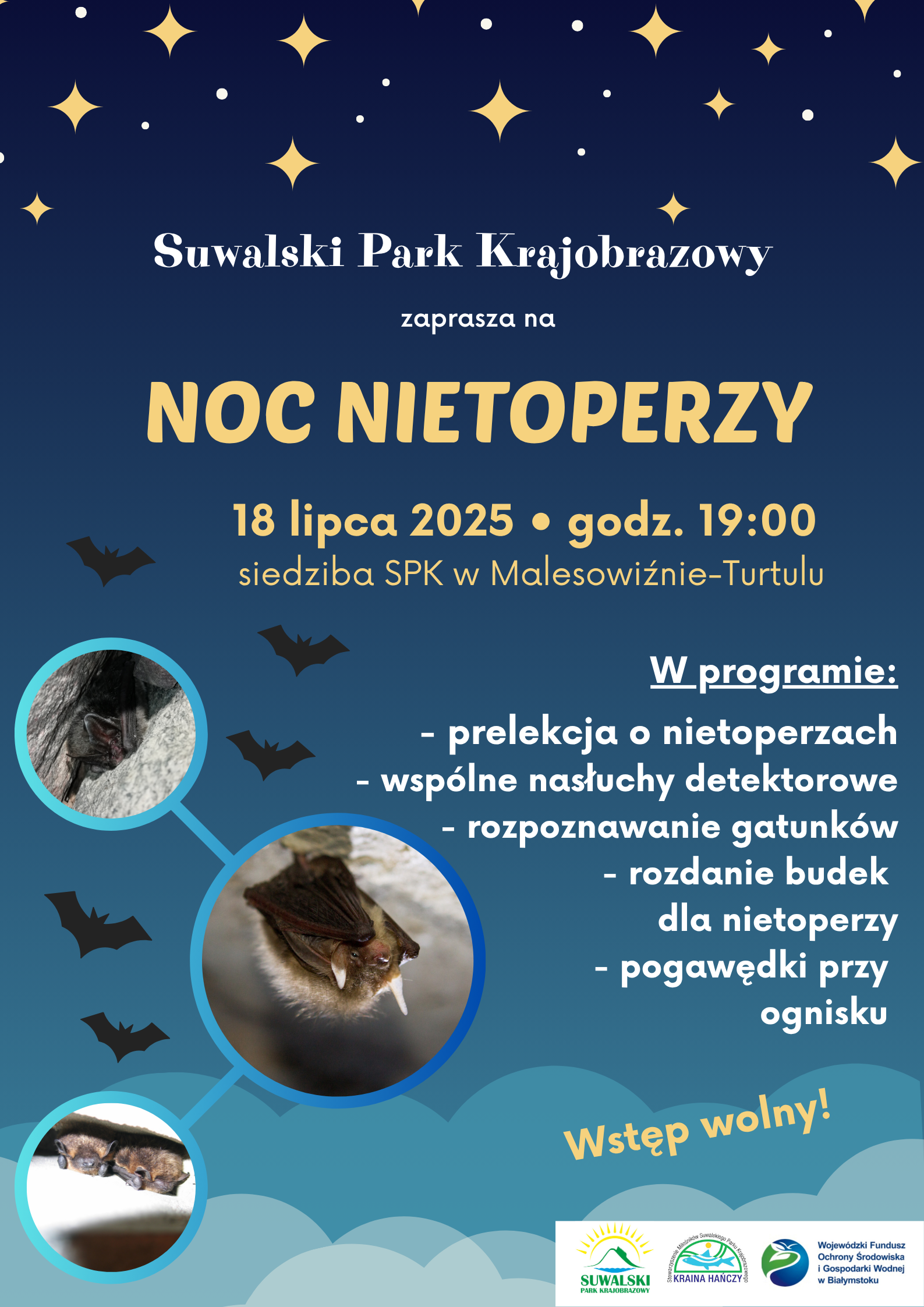 Noc Nietoperzy w Suwalskim Parku Krajobrazowym 2 Noc Nietoperzy 2025