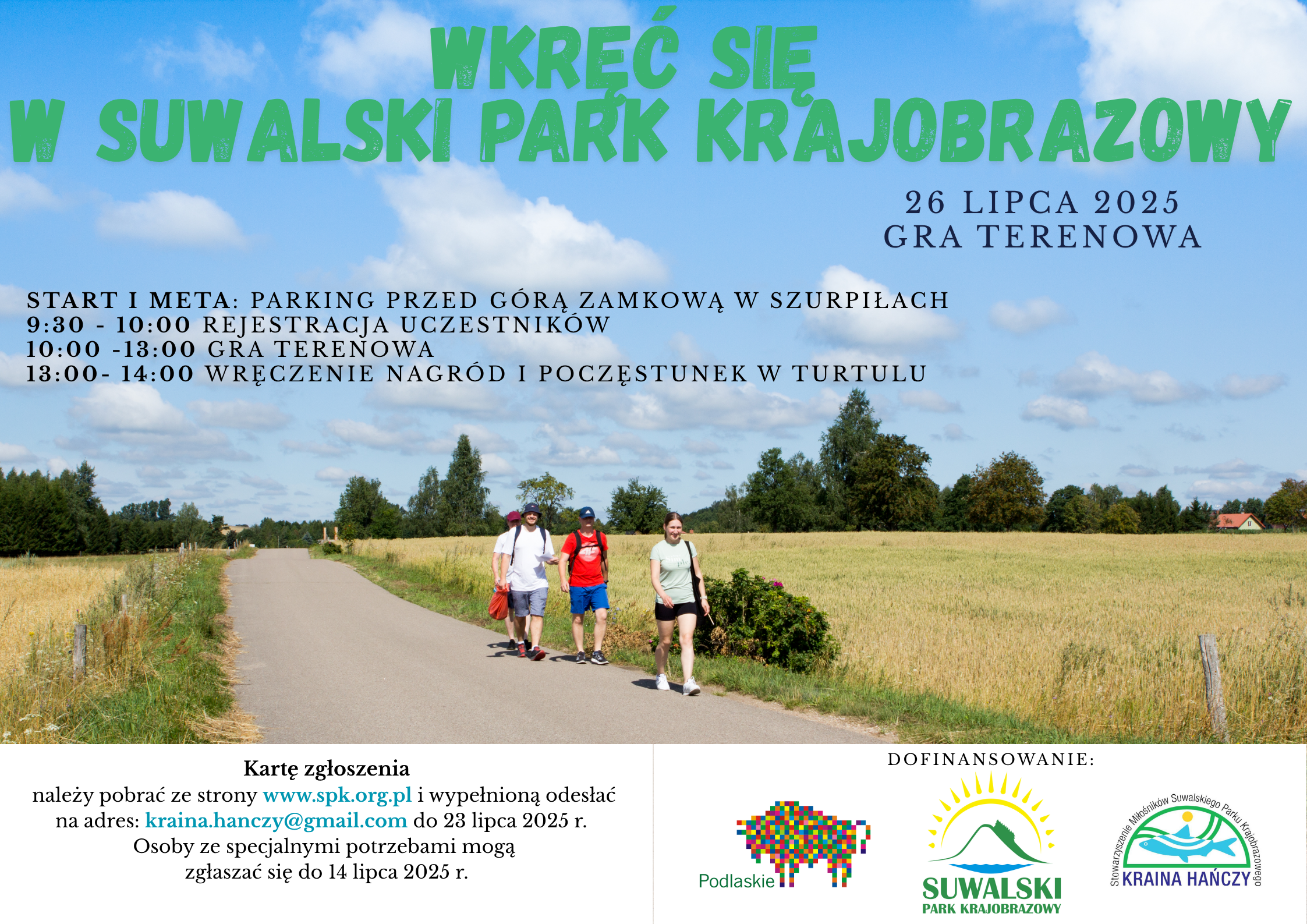 Gra terenowa „Wkręć się w Suwalski Park Krajobrazowy” 2 WKEC SIE W SPK gra terenowa