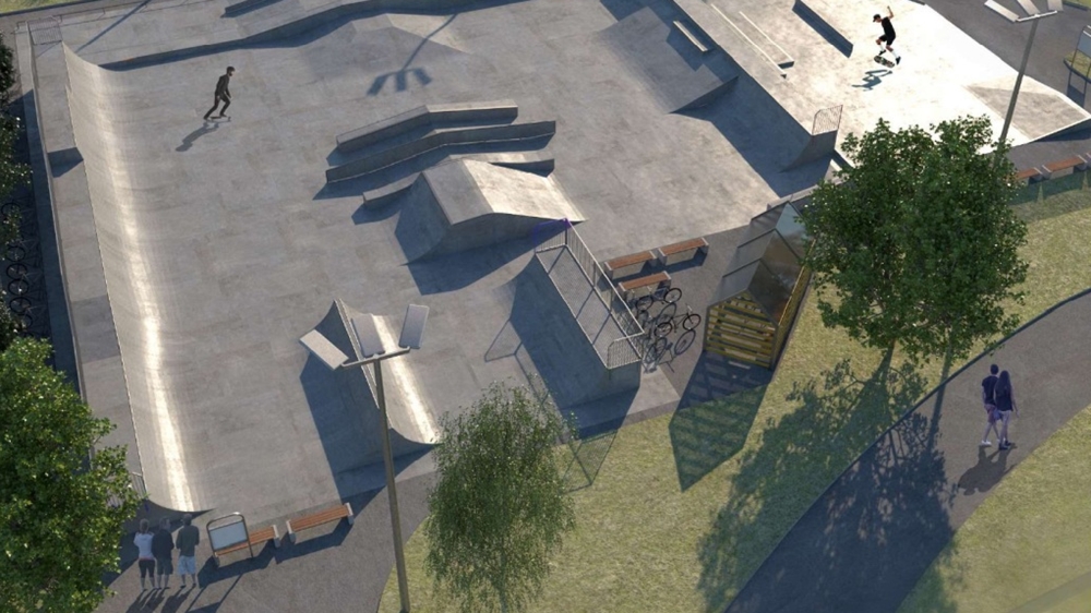 Remont skateparku nad Zalewem Arkadia 2