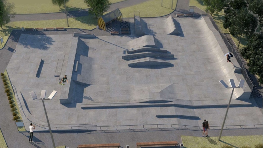 Remont skateparku nad Zalewem Arkadia 3