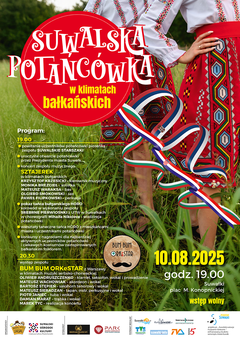 Suwalska potańcówka w klimatach bałkańskich 2 afisz balkanskie