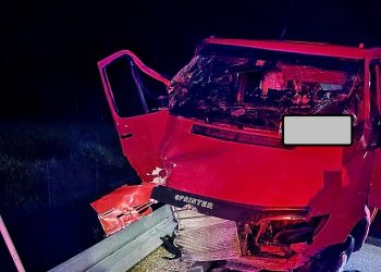 Laweta uderzyła w cysternę 5 Fot. OSP Nowa Wieś Ełcka