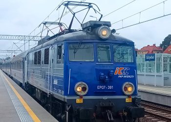 Pierwszy pociąg elektryczny wjechał do Giżycka 4 Fot. Piotr Sydov, PKP Intercity