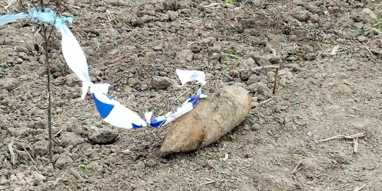 Znaleźli niewybuch 1 Fot. KPP Olecko