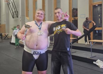 Rewelacyjne występy ełczan na Mistrzostwach Europy 5 (Z lewej) Olaf Płatek i Dawid Wyrzykowski/Fot. Judo Shamo Ełk