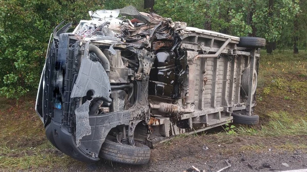 Jedna osoba ranna w wypadku na DK58 3 zdj. KPP Pisz 3