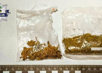 Dusił, bił i wyzywał partnerkę. 34-latek odpowie nie tylko za znęcanie się 12 Narkotyki zabezpieczone przy 34-latku, zdj. KPP w Piszu