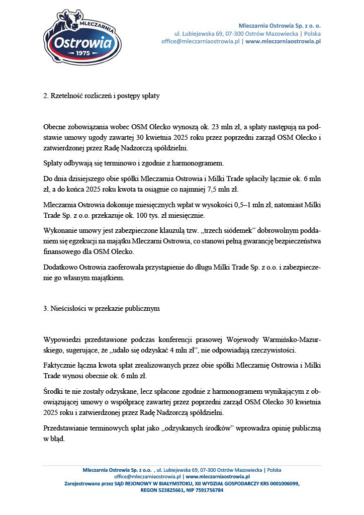 Kontrakty spółdzielni mleczarskiej pod lupą prokuratury 3 2