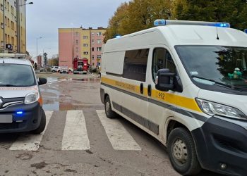 Wyciek gazu był przyczyną ewakuacji mieszkańców 8 zdj. KP PSP w Węgorzewie