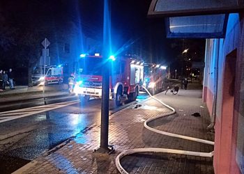 Pożar mieszkania w Orzyszu 3 zdj. OSP w Orzyszu