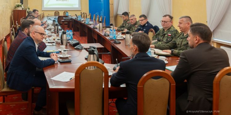 Spotkanie służb odpowiedzialnych za bezpieczeństwo 1 PUW