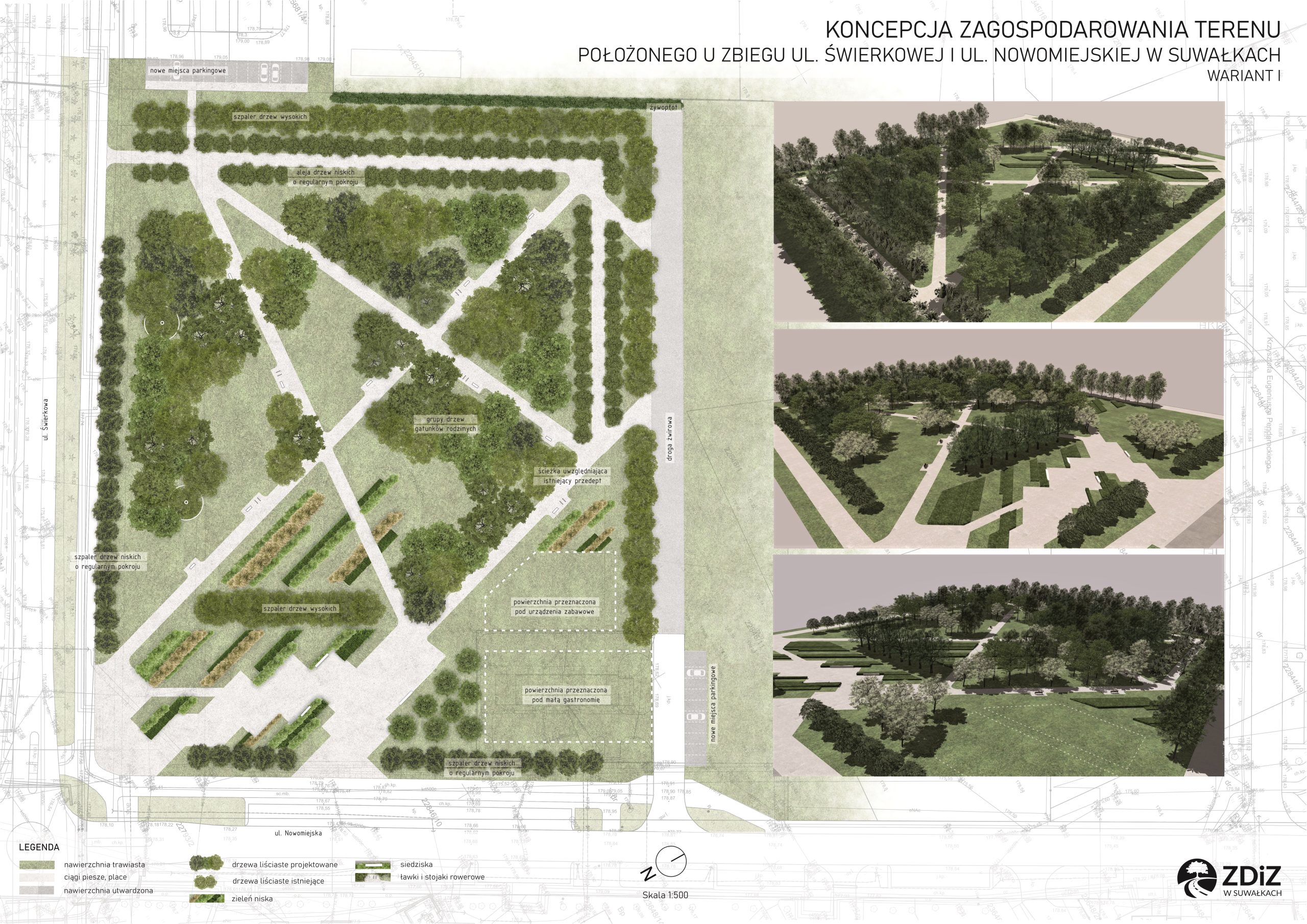 Wkrótce rusza budowa parku miejskiego w Suwałkach 7 Wariant I Plansza scaled