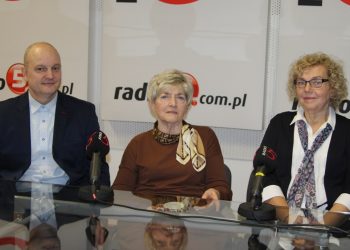 (Z lewej) Marcin Chilicki, Helena Ćwiek i Katarzyna Żabińska/Fot. Radio 5