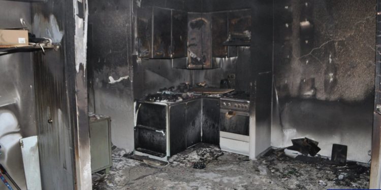 Groźny pożar w Giżycku 1 Fot. KPP Giżycko