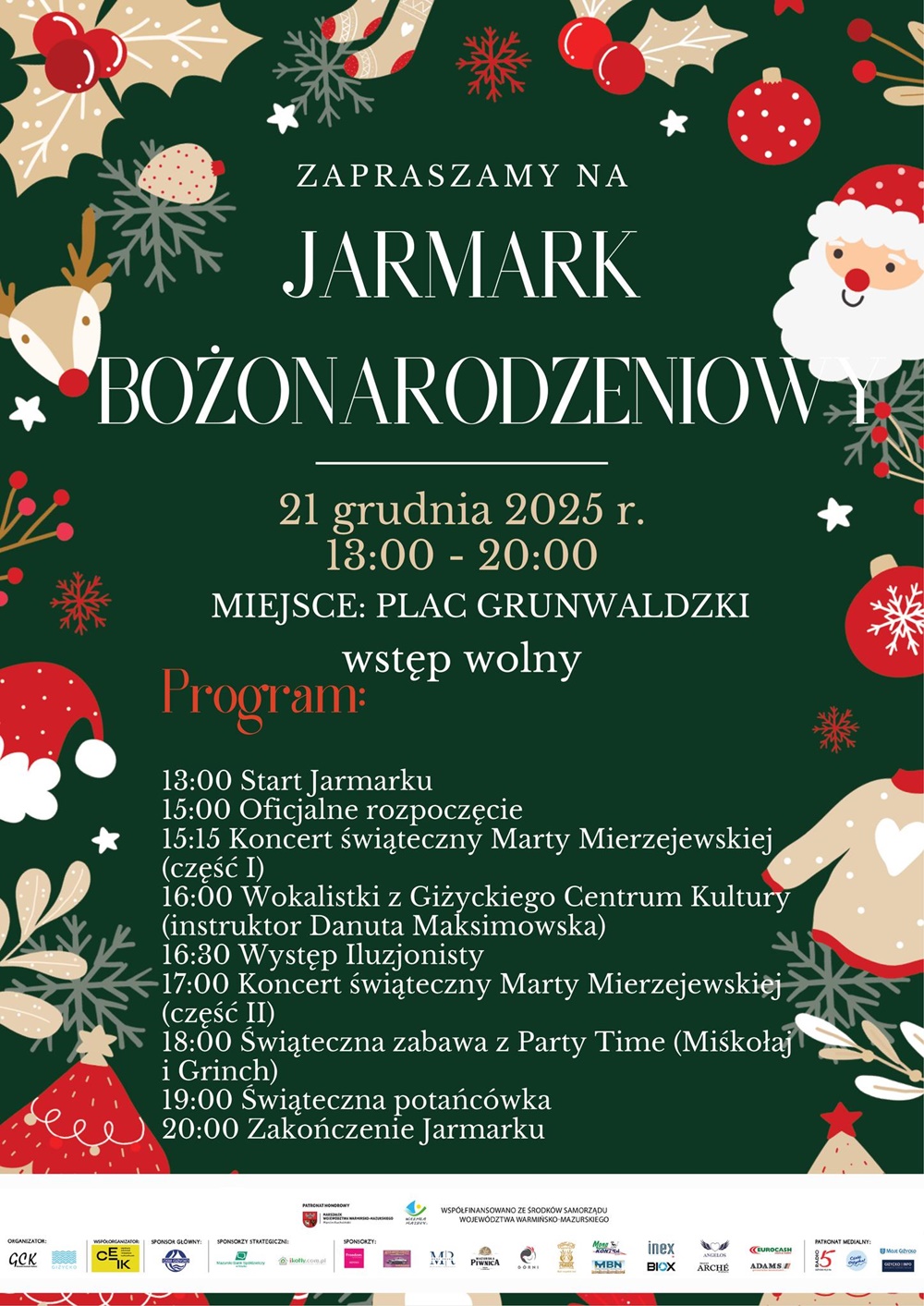 Jarmark Bożonarodzeniowy w Giżycku 2 Jaramark plakat
