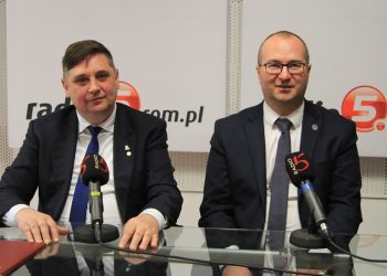 Wojciech Grochowski, wiceprzewodniczący sejmiku województwa podlaskiego, Maciej Bednarko, burmistrz Grajewa