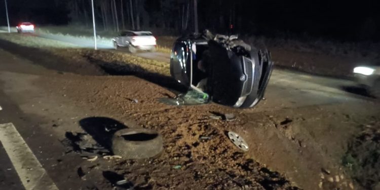 Pięć osób poszkodowanych w wypadku na DK 65 1 zdj. KPP w Ełku