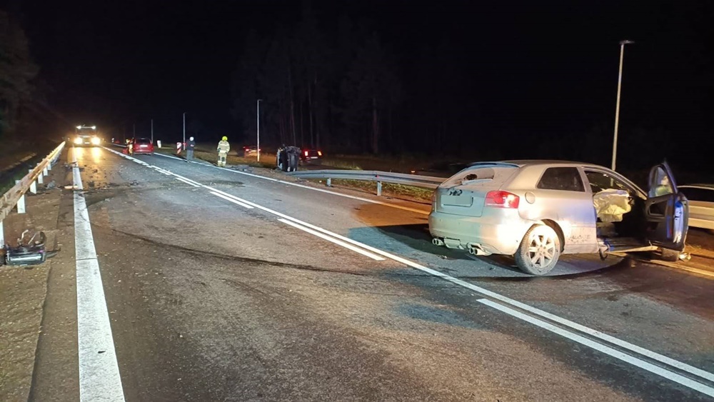 Pięć osób poszkodowanych w wypadku na DK 65 3 zdj. KPP w Elku 4