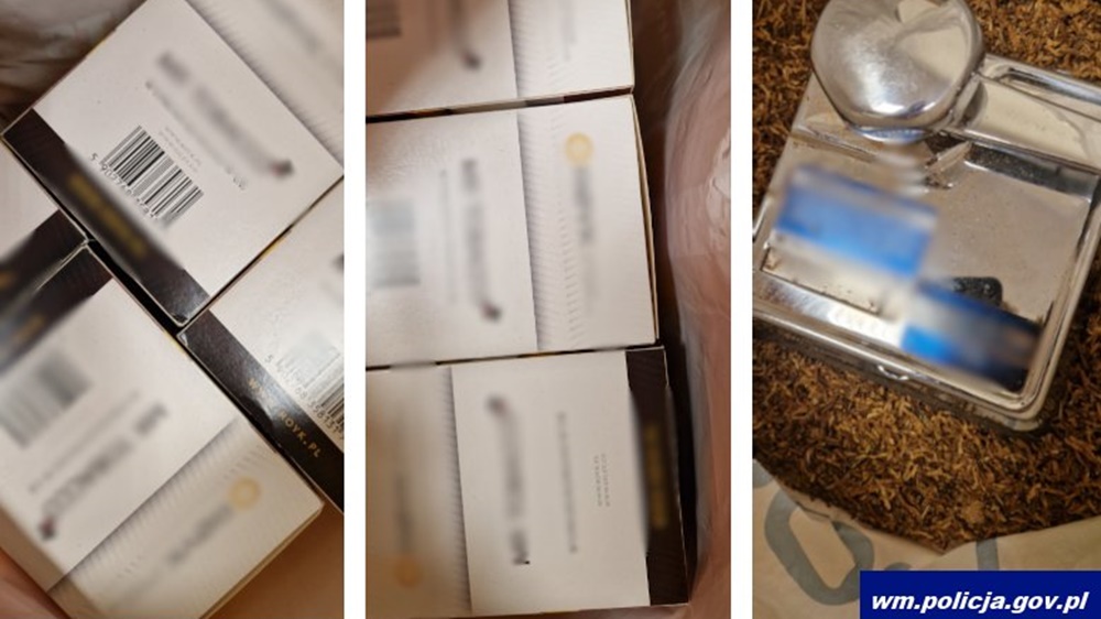 Nielegalny tytoń i papierosy zabezpieczyli policjanci 2 zdj. KPP w Gizycku