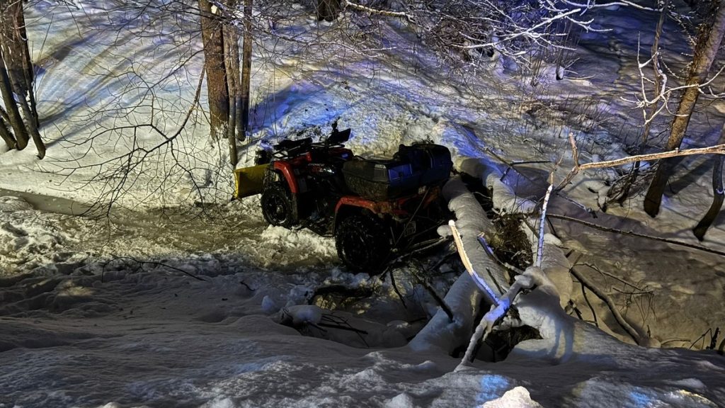 Jechał pijany quadem. Wylądował w rowie 1 32 300749 m crop