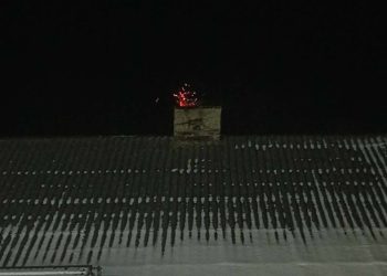 Pożar sadzy w kominie, zdj. ilustracyjne OSP KSRG Wąsosz