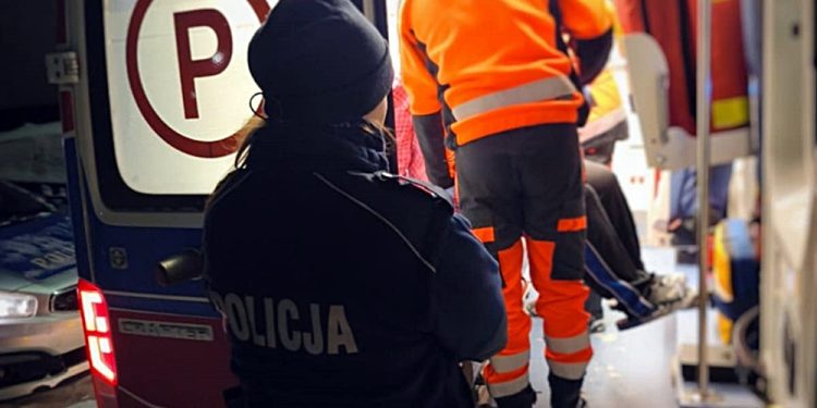 pomoc seniorce KPP Grajewo 2