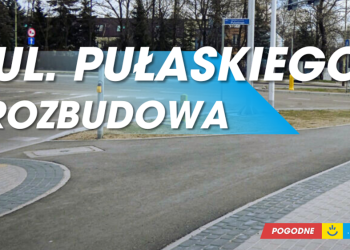 Ul. Pułaskiego – powstanie nowa ścieżka, chodniki i zatoki autobusowe 2 20260226nowaPulaskiego