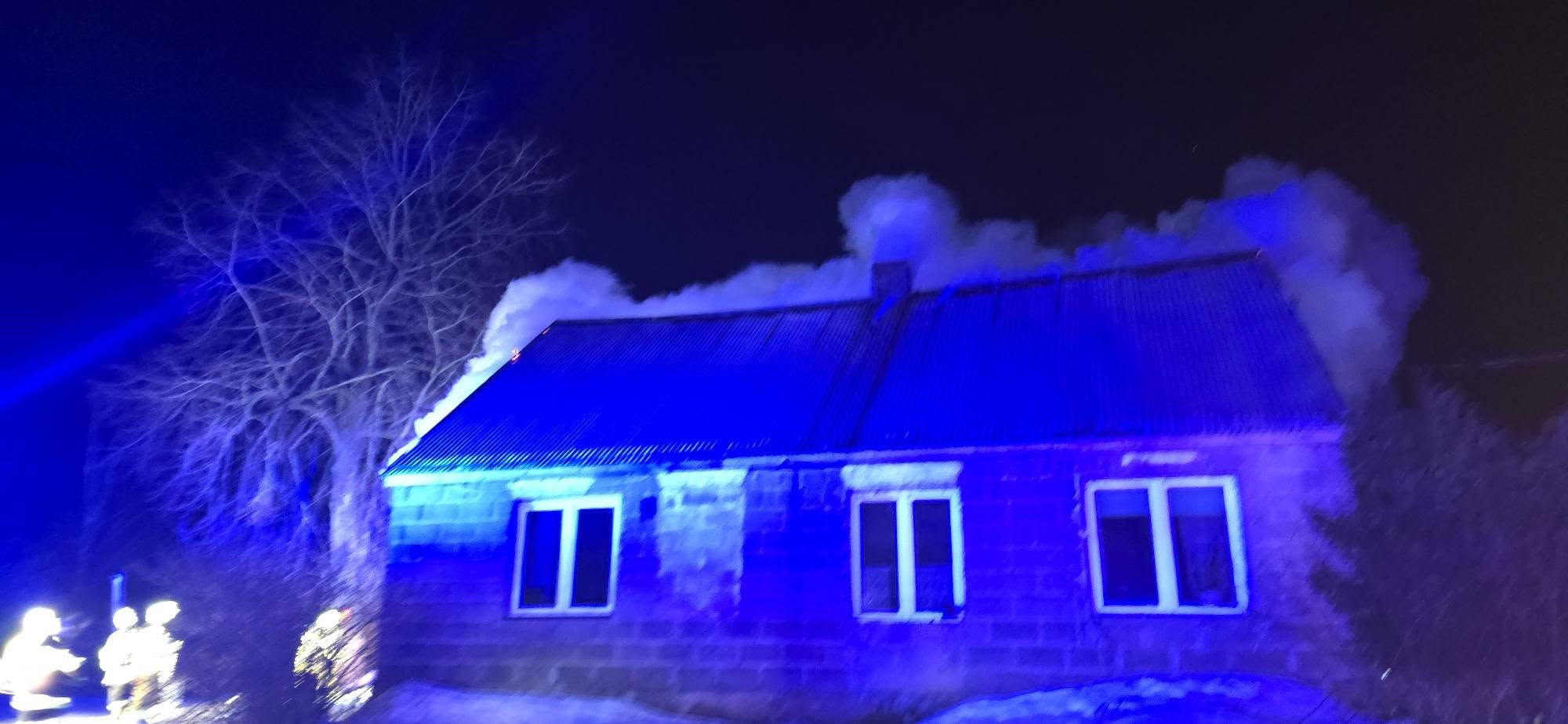 Pożar domu w miejscowości Suchorzec 5 40