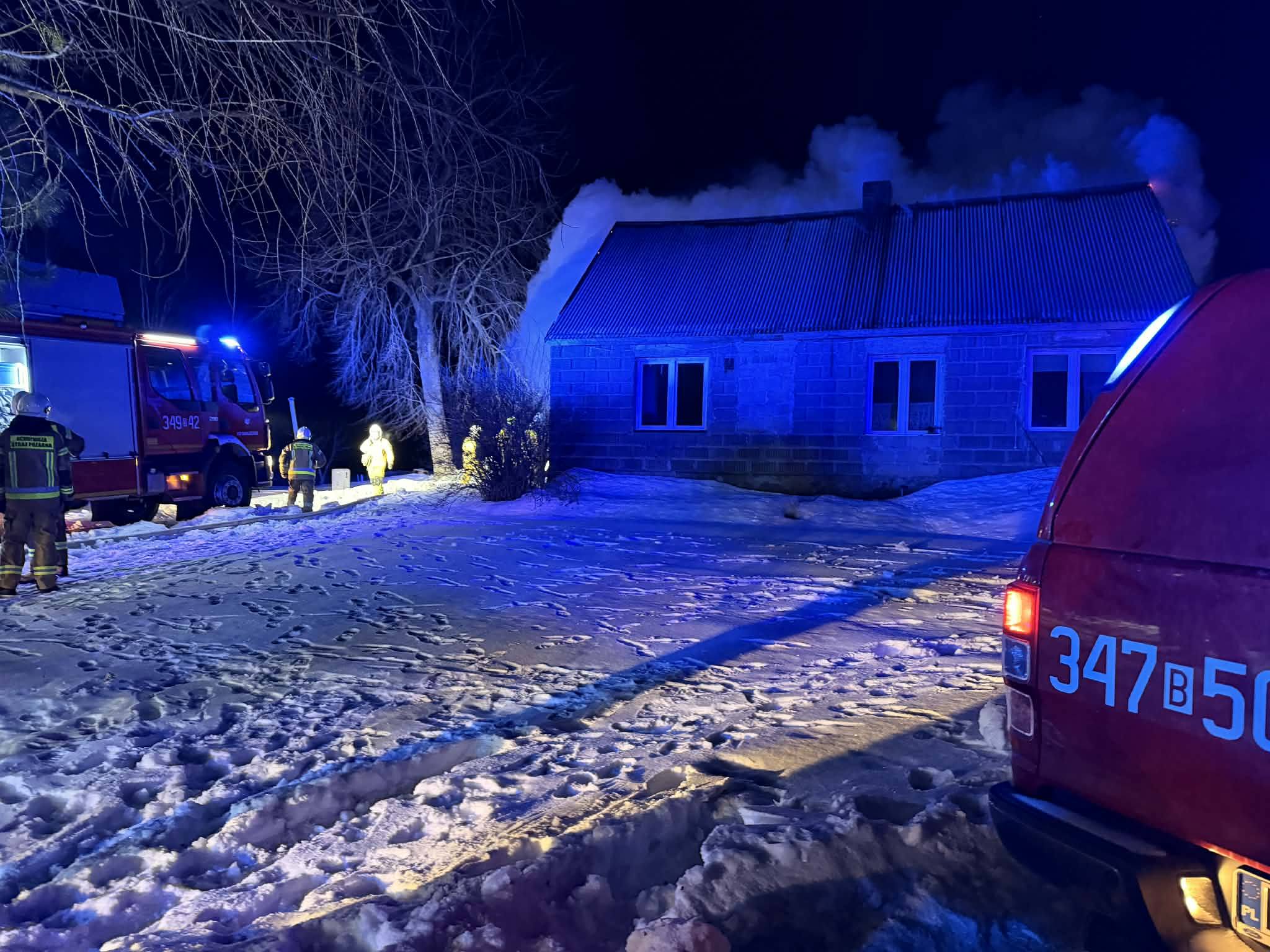 Pożar domu w miejscowości Suchorzec 6 50