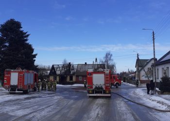 Tragiczny pożar w Radziłowie 3 Fot. KP PSP Grajewo
