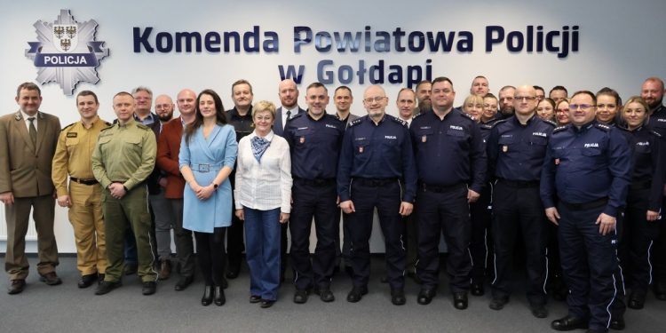 Gołdapscy policjanci podsumowali miniony rok 1 KPP Gołdap