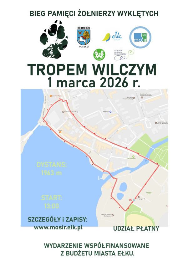 Ełk : Bieg Tropem Wilczym 1 mapa trop