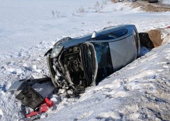 Zderzenie dwóch pojazdów na DK 65 2 zdj. KPP w Ełku